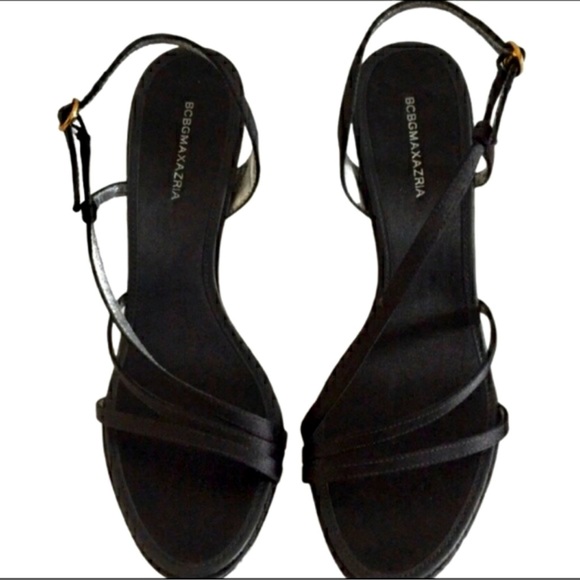 NWOT BCBGMaxAria strappy satin heels 6/36 - Picture 2 of 6